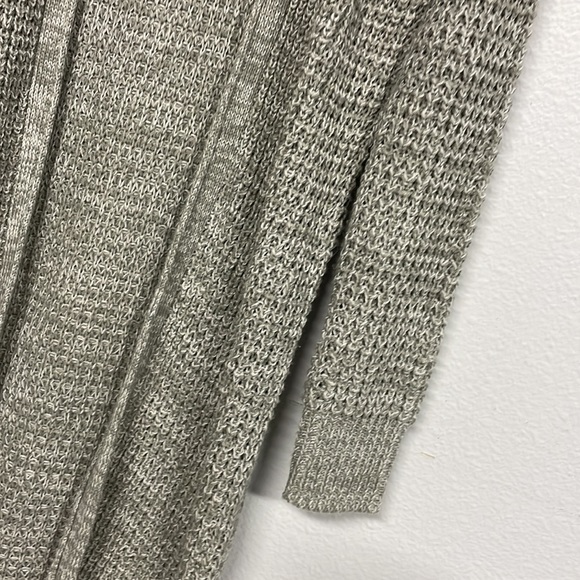 Knitted Grey Long Duster Cardigan - Picture 7 of 12